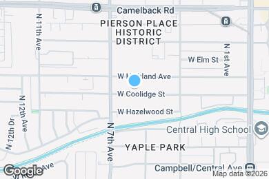 Map image of the property - 600 W Coolidge St