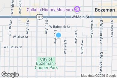 Map image of the property - 516 W Olive St