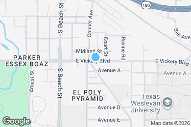 Map image of the property - 2708 E Vickery Blvd
