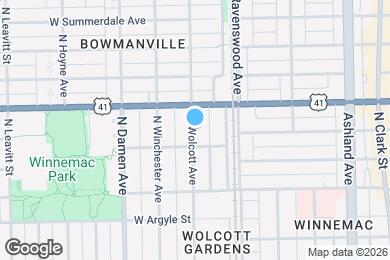 Map image of the property - 5135 N Wolcott Ave