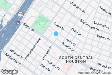 Map image of the property - 3020 Live Oak St