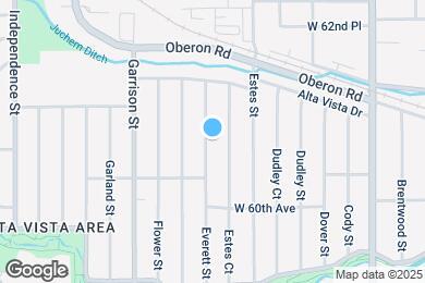 Map image of the property - 6110 Everett St