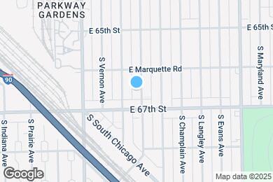 Map image of the property - 6630 S Rhodes Ave