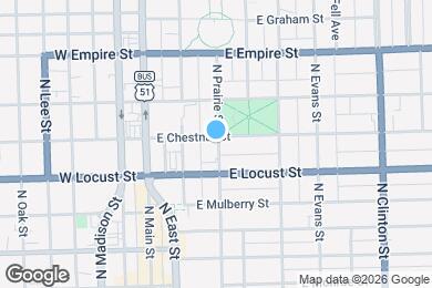 Map image of the property - 814 N Prairie St
