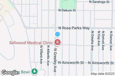 Map image of the property - 6342 N Greeley Ave