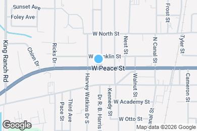 Map image of the property - 828 W Peace St