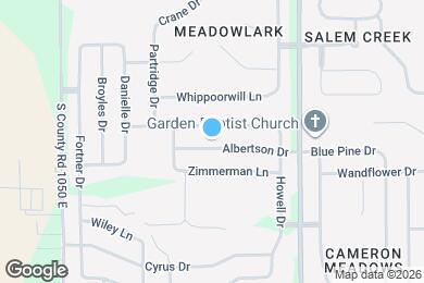 Map image of the property - 10814 Albertson Dr