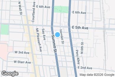 Map image of the property - 143 E 4th Ave