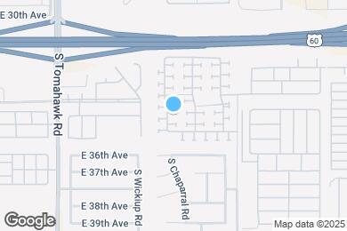 Map image of the property - 3453 S Chaparral Rd