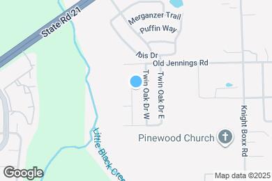 Map image of the property - 1603 Twin Oak Ln