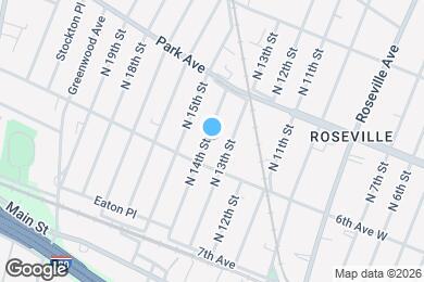 Map image of the property - 128 N 14th St