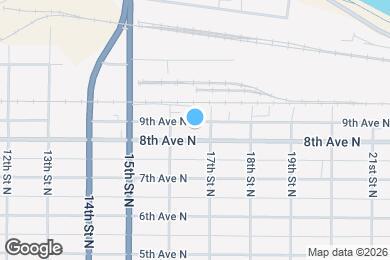 Map image of the property - 1617 8th Ave N