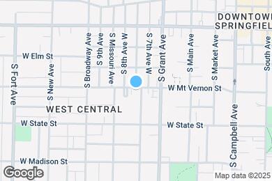 Map image of the property - 802 W Mt Vernon St