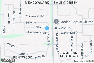 Map image of the property - 1618 Howell Dr