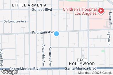 Map image of the property - 1243 N Edgemont St