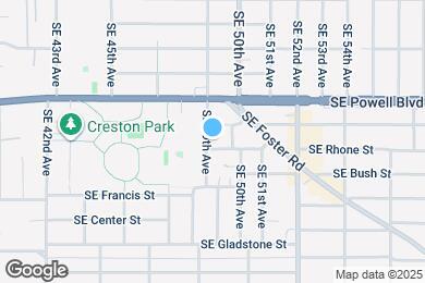 Map image of the property - 3628 SE 49th Ave