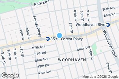 Map image of the property - 8518 Jamaica Ave