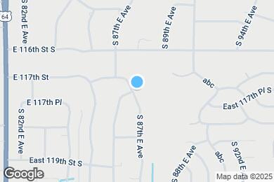 Map image of the property - 11727 S 87th E Ave