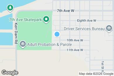 Map image of the property - 502 10th Ave W