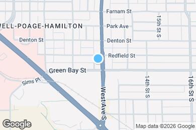 Map image of the property - 1616 West Ave S