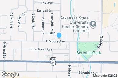 Map image of the property - 1510 E Moore Ave