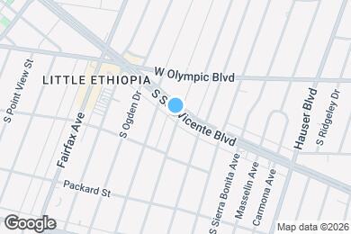 Map image of the property - 5904 San Vicente Blvd