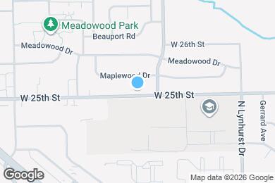 Map image of the property - 5532 W 25th St