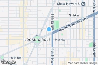 Map image of the property - 1107 Rhode Island Ave NW