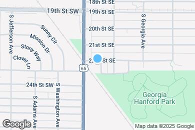Map image of the property - 25 22nd St SE