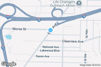 Map image of the property - 1573 East Ave