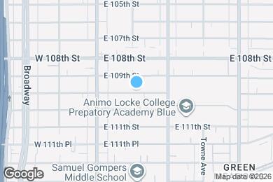 Map image of the property - 203 E 109th Pl