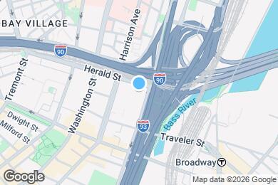 Map image of the property - 340 Harrison Ave