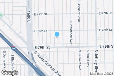 Map image of the property - 7827 S Ridgeland Ave