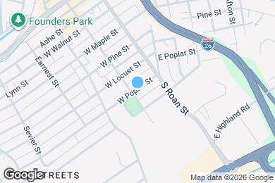 Map image of the property - 117 W Poplar St