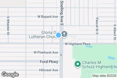 Map image of the property - 705 Snelling Ave S