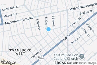 Map image of the property - 105 E 32nd St