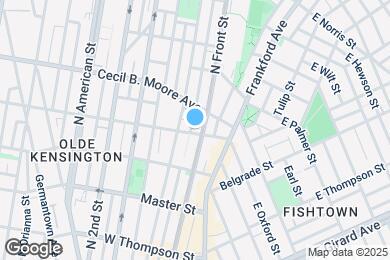 Map image of the property - 105 W Oxford St