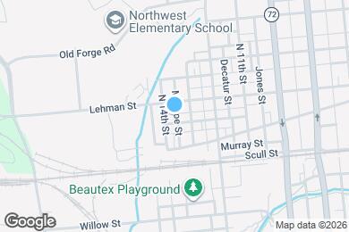 Map image of the property - 1327 Brandywine Street