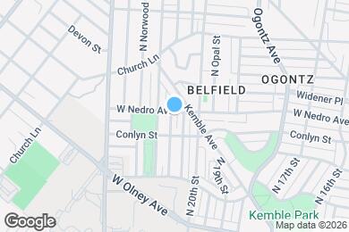 Map image of the property - 5833 N Lambert St