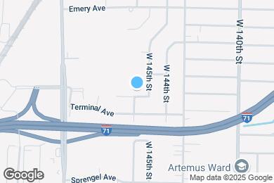 Map image of the property - 14518 Saint James Ave