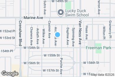 Map image of the property - 15306 Arcturus Ave
