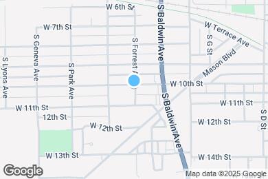 Map image of the property - 1501 W 10th St