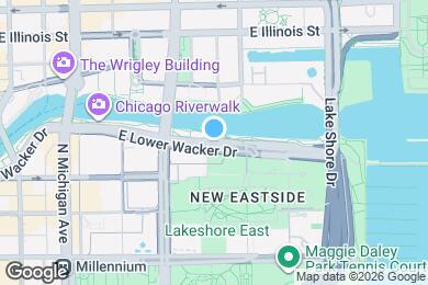 Map image of the property - 356 E Wacker Dr