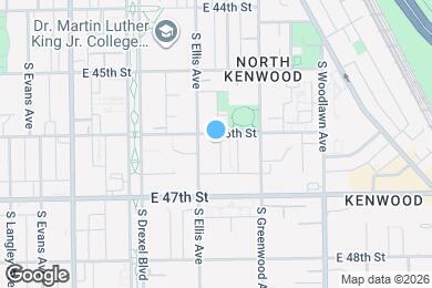 Map image of the property - 4611 S Ellis Ave