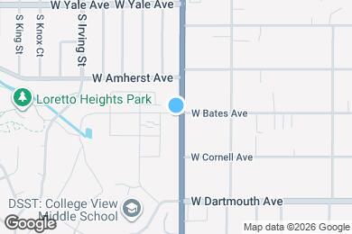 Map image of the property - 3000 W Bates Ave