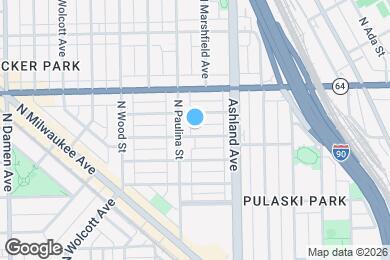 Map image of the property - 1644 W Le Moyne St