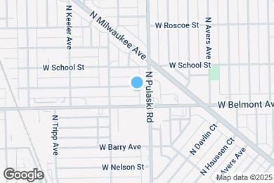 Map image of the property - 4021 W Melrose St