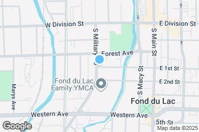 Map image of the property - 107 W 1st St