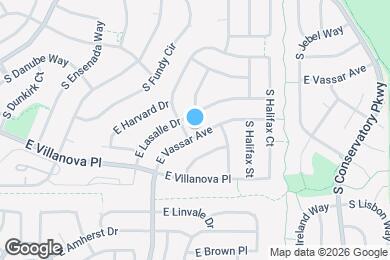 Map image of the property - 19823 E Vassar Ave