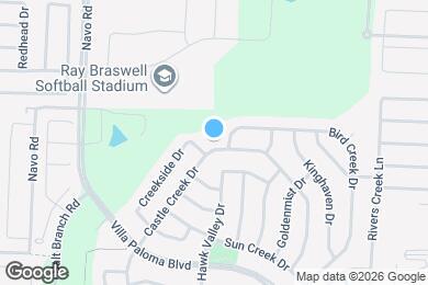 Map image of the property - 2309 Castle Creek Dr